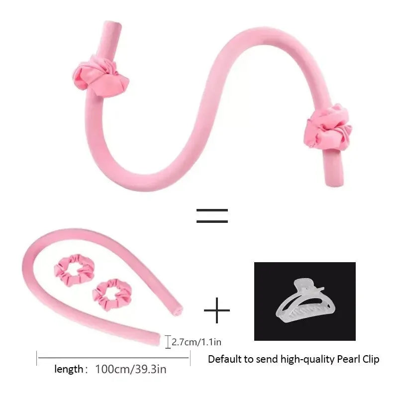 DIY Heatless Curling Stick Headband Set With Hairpin Lazy Curler Foam Sponge Curling Stick No Heat Hair Curler 21,163 Reviews 4