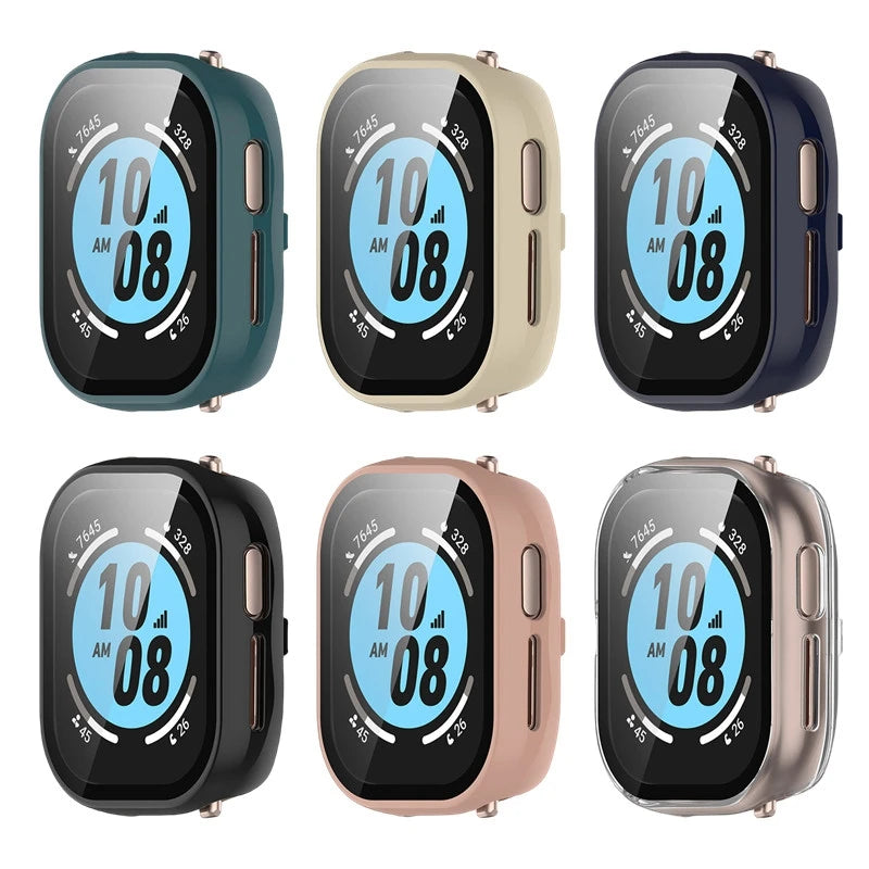 Tempered Glass + PC Cover for Honor Watch 4 5 Full Coverage Protective Bumper Case for Honor Watch4 Screen Protector Accessories