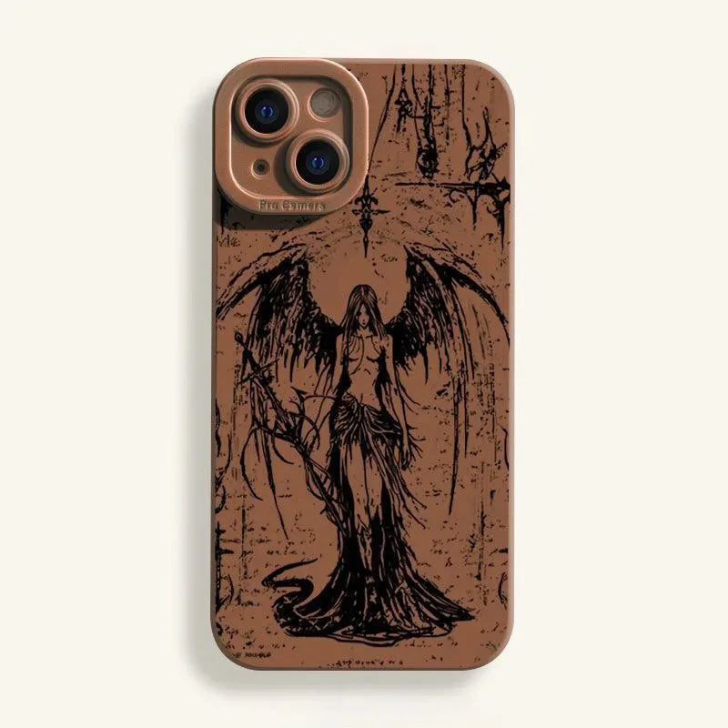 Gothic Style Case For Samsung Galaxy A16 A06 M35 M55 F15 M15 A55 A35 A25 A15 M34 M54 M14 A01 A056 A05s Cute Cool Soft Cover