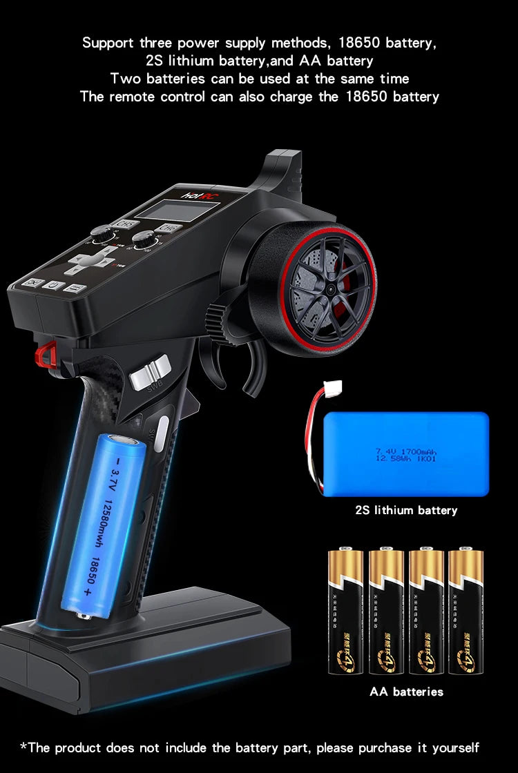 Hotrc CT-6A CT-4A 6CH 4CH 2.4GHz Radio System Transmitter Remote Controller with F-06A F-04A 6Ch Receiver for RC Car Boat Tank