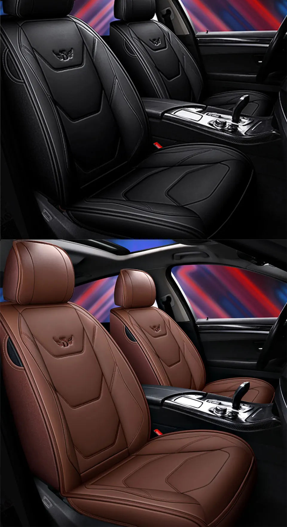 Leather Car Seat Cover For Ford Focus 2 MK1 MK3 Mondeo MK4 Fiesta MK7 Fusion Kuga Ranger Explorer 5 Figo Taurus Auto Accessories