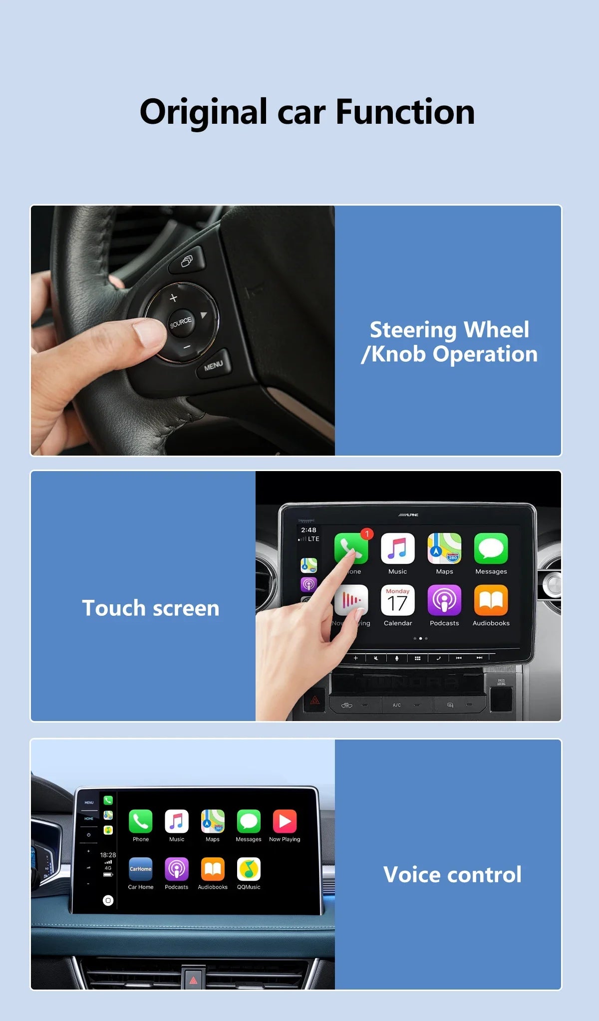 Mini CarPlay Box For Audi Mercedes Volvo Volkswagen Support Bluetooth Wireless Android Auto Connection Charging Siri IOS15