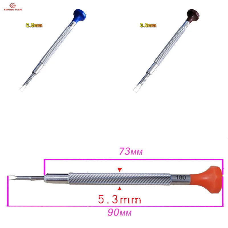 KWONG YUEN Watch repair tools All-steel screwdriver ten-pack screwdriver for watches repair tool kit