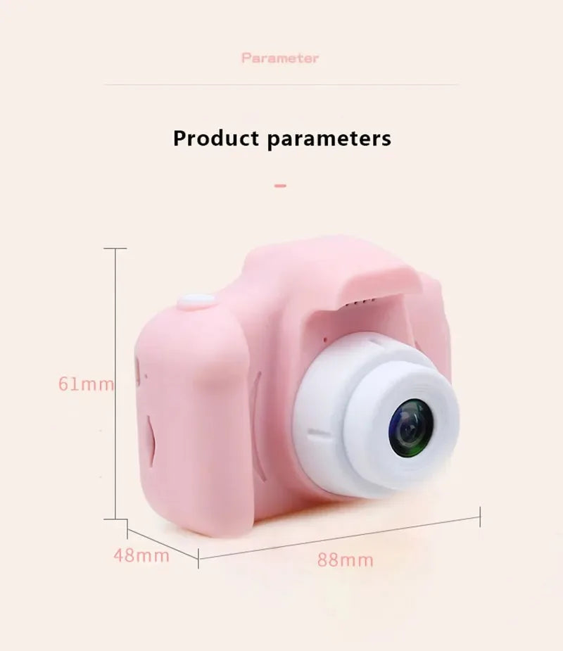 Children's Camera HD 1080P Screen Camera Video Waterproof Toy 8 Megapixel Kids Cartoon Cute Camera Outdoor Photography Toys