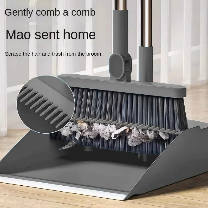 Broom and dustpan set combination household broom non-stick hair Dustpan Dustpan Garbage shovel broom Dustpan set