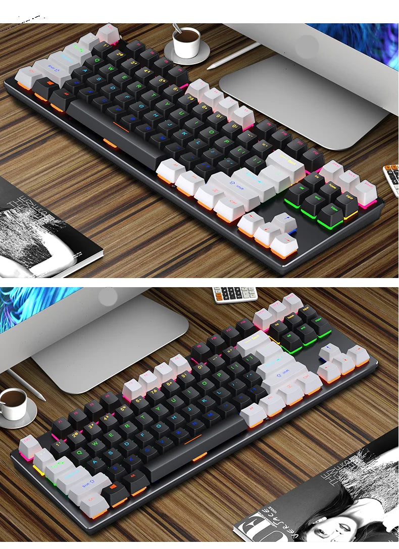 K620 Mini Backlit RGB Gaming Mechanical Keyboard Gamer Mechanic Kit 60 Percent DIY Custom PBT Keycap Hotswap Pink White USB PC