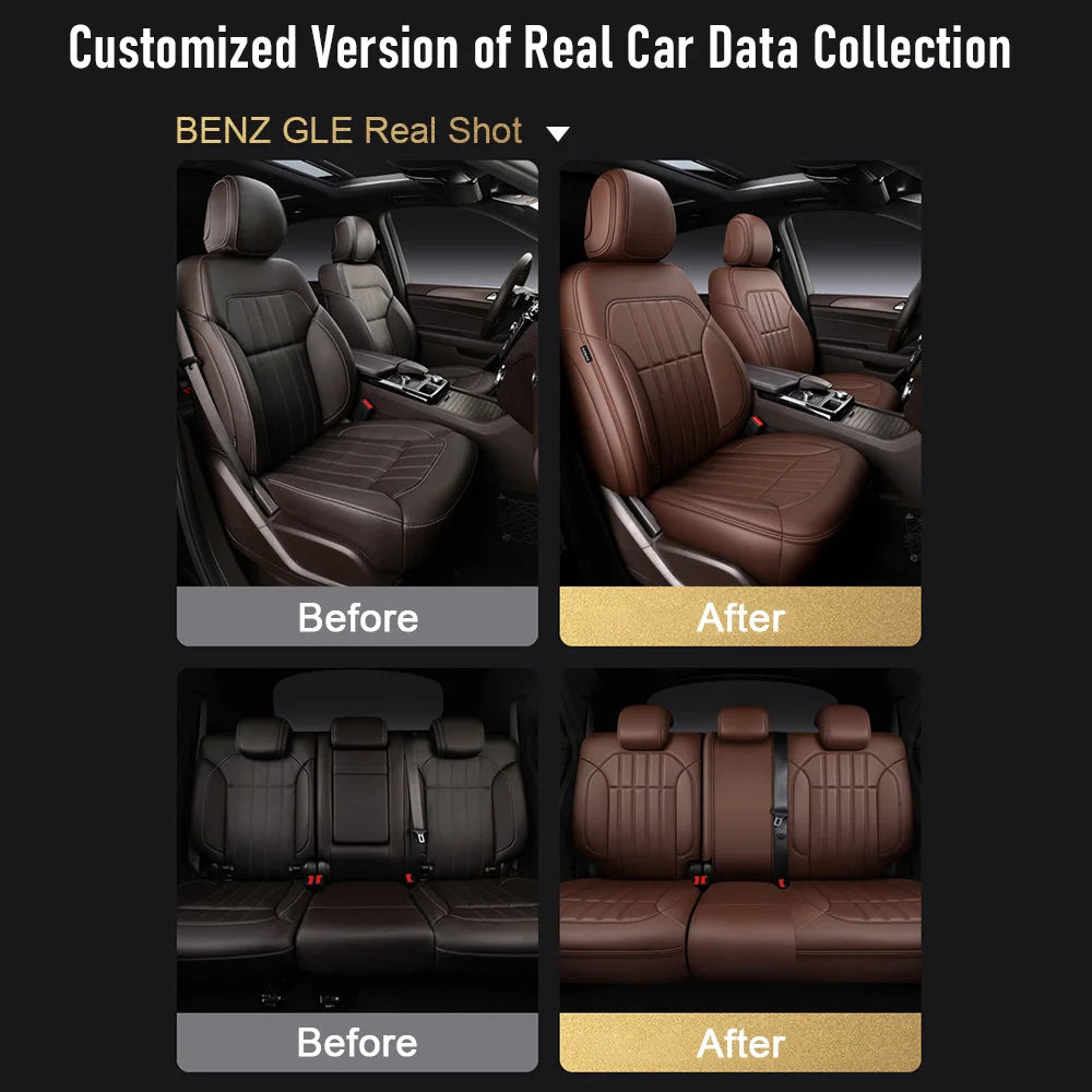 For Land Rover Range Rover Velar 2017 2018 2019 2020 Faux Leather Custom Car Seat Covers Full Set Interior Protector Accessories