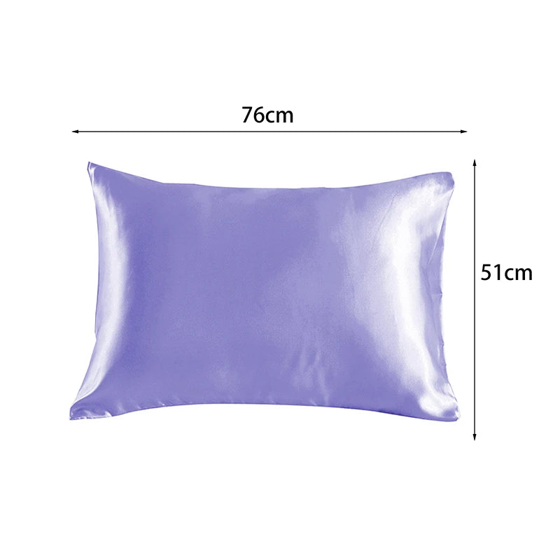 Simulated Silk Pillowcases Silky Satin Hair Beauty Pillow Cases Comfortable Pillow Case Home Bedding Pillow Cases Cover