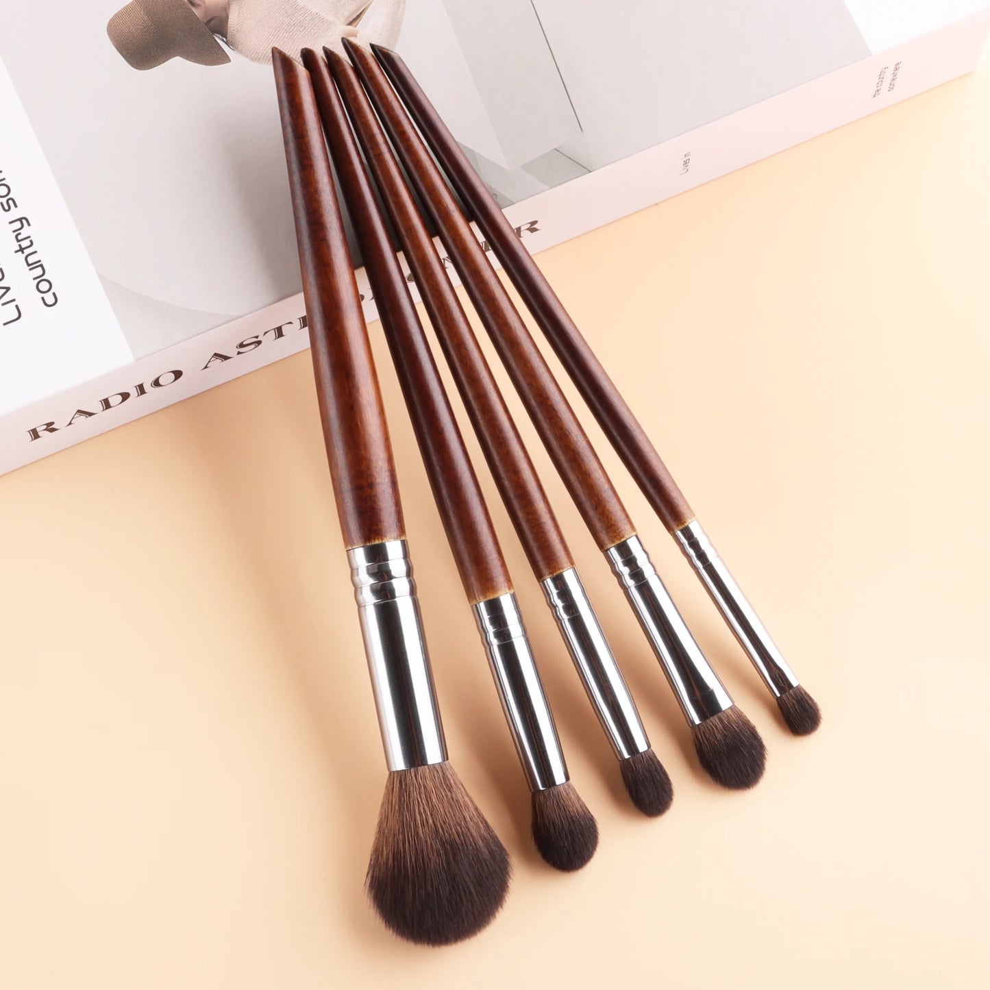 5pcs Natural Makeup Brushes Set Eyeshadow Make Up Brush Kit for Blending maquillage makeup brush