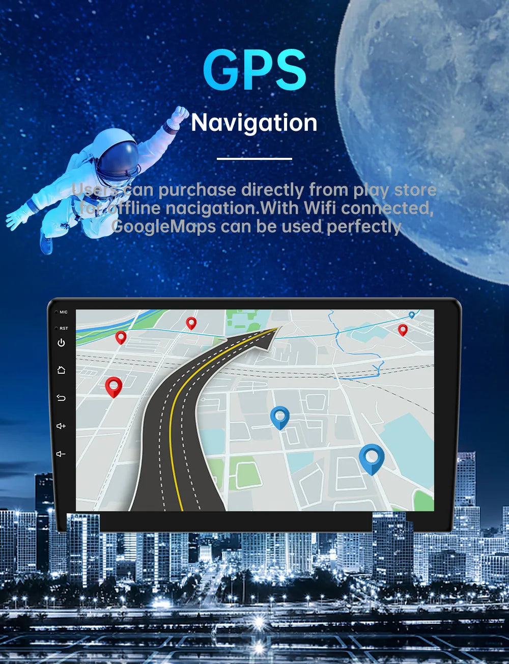 4G 64G Car play Android Radio Multimedia 7 9 10 inch CarPlay Android Auto 2 din Radio Stereo Receiver Player 2DIN GPS 4 Core