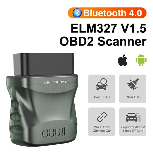 ELM327 Bluetooth 4.0 Car Engine Fault Code Reader Obd Scanner Elm 327 V1.5 EOBD OBD II Dignostic Scanner For IOS/Android/PC