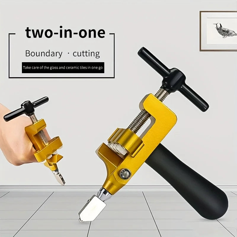2 in 1 Glass Ceramic Tile Cutter with Knife Wheel Diamond Roller Cutter Cutting Machine Opener Breaker Tools Accessories