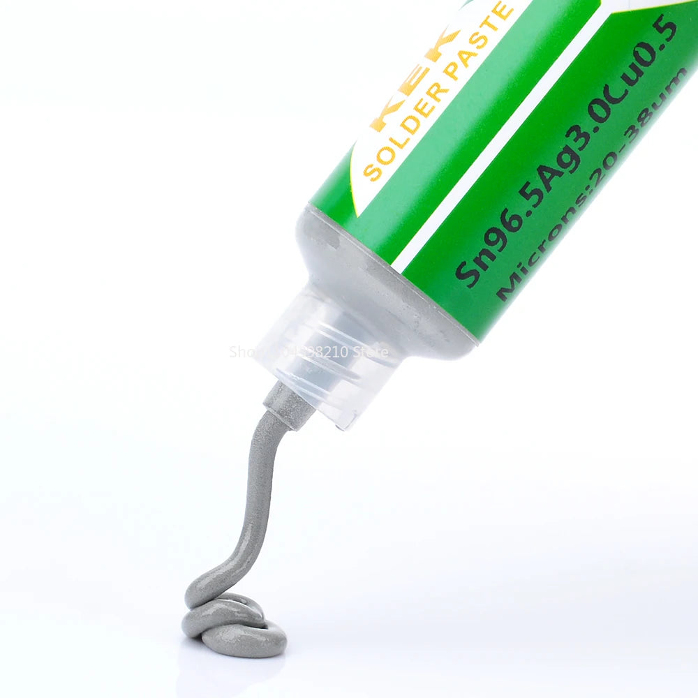 Sn42Bi58 SMD Welding Paste 138 ℃ Low Temperature Lead-free Syringe No Clean Solder Paste For Phone Component Repair