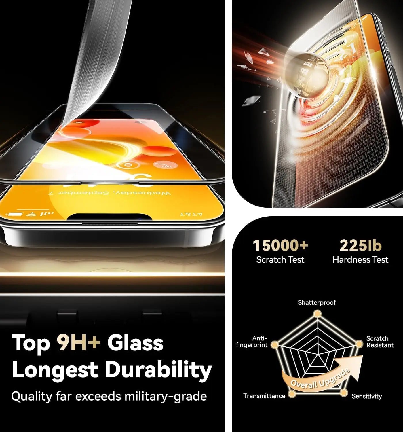2Pcs Tempered Glass For iPhone 14 15 16 Plus 13 12 11 Pro Max Mini XS Max X XR Screen Protector Dust Free Lnstallation With Easy