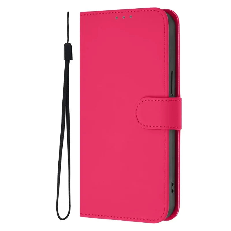 For Funda Tecno Camon 50 Pro 4G Case Candy Solid Color Flip Cover on for Tecno Camon 50 pro 4G CN5c Leather Phone Case Coque