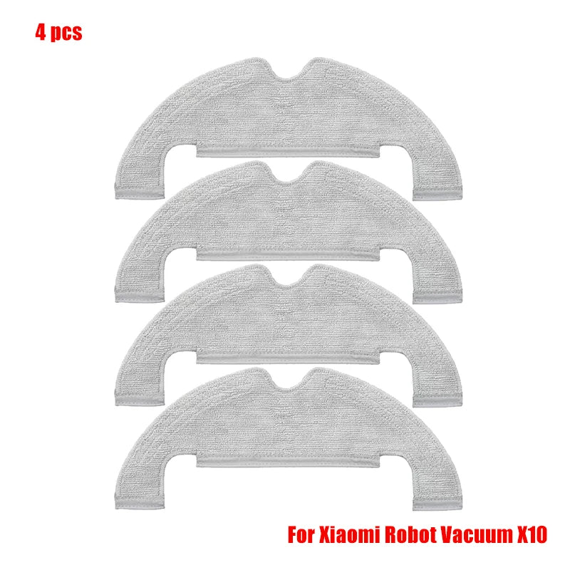 For Xiaomi Robot Vacuum X10 Robot Vacuum Cleaner Parts Replacement Main Side Brush Hepa Filter Mop Cloth Dust Bag Accessories
