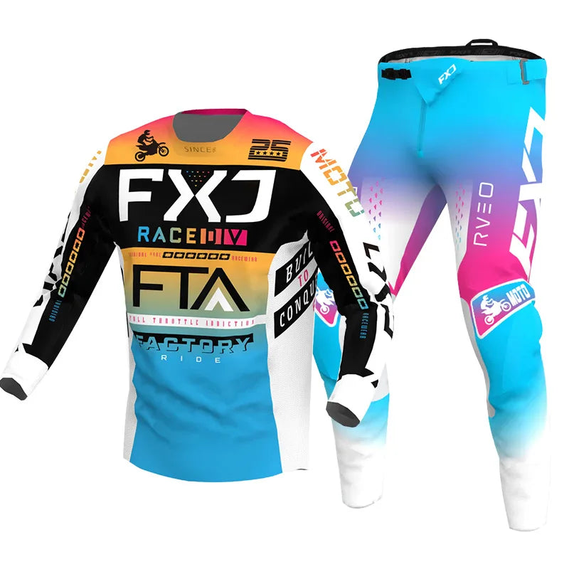 motocross gear set racing suit Off-road MX DH BMX ATV MTB Enduro MOTO Mens Kits Women's mountain Motorcycle Combo Downhill