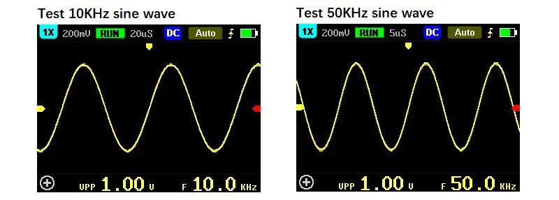 FNIRSI-5012H Handheld Digital Oscilloscope 500MS/s Sampling Rate 100MHz Analog Bandwidth 2.4 Inches Support Waveform Storage
