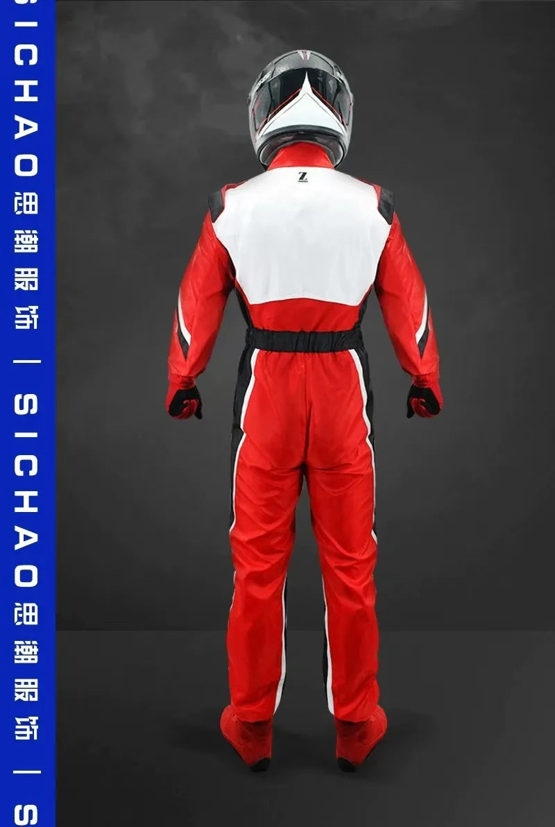Men Women for Karting Suit Waterproof Car Motorcycle Motocross Racing Club Exercise Clothing Set Overalls