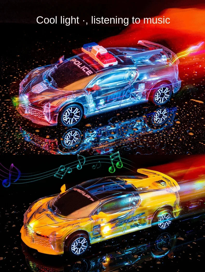 Cool Luminous Children's Toy Car Music Police Car Luminous Electric Model Electric Children's Toys Children's Toys Gifts