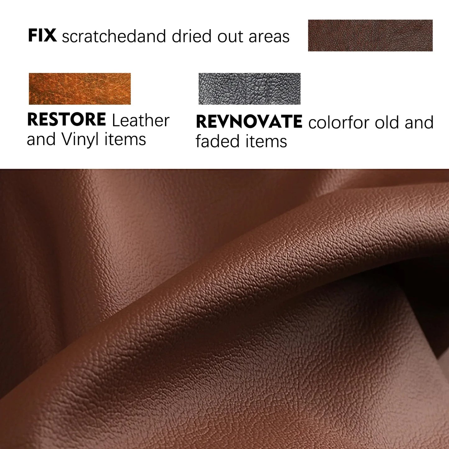 50ml Car Leather Repair Kit Liquid Skin No Heat Leather Repair Tool Car Seat Sofa Coats Holes Scratch Cracks Rips Restoration