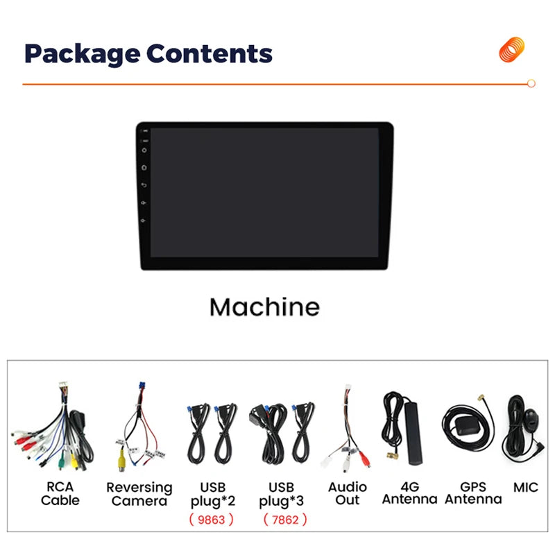 MEKEDE New Android System 7862 8Core DSP Car Multimedia for VW Toyota Universal Autoradio with Carplay RDS GPS BT 4G LTE 5G Wifi