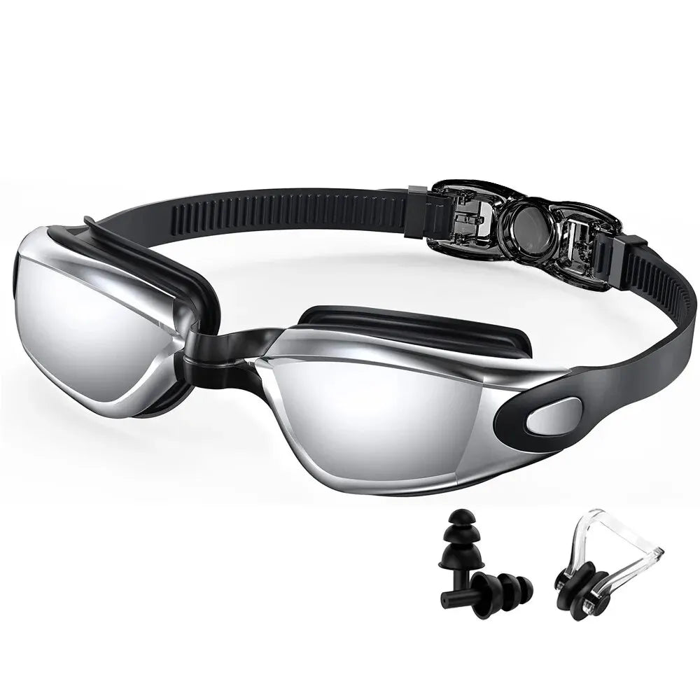 Swimming Goggles Professional Waterproof Swim Eyewear Glasses Anti-fog 100% UV Protection No Leaking For Adult Men Women Youth
