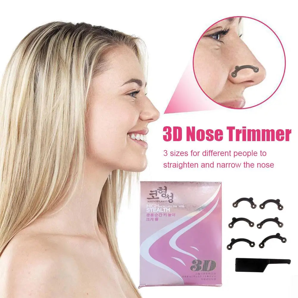A set Beauty Nose Up Lifting Bridge Shaper Nose Clip Nose Bridge Straightening Nose Curler Massage Tool Nose Shaping Clip