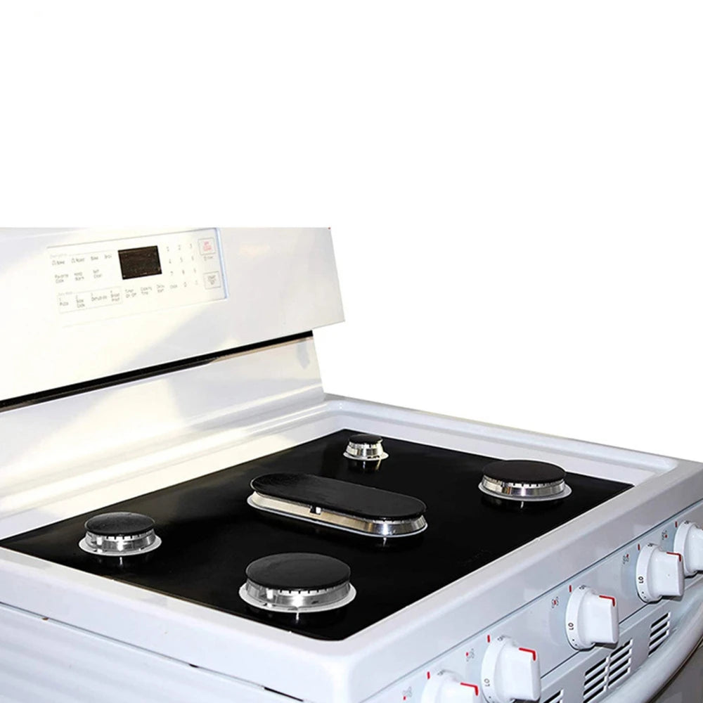 Gas Stove Furnace Cleaning Pad 5-hole Gas Cooker Protector Cover Anti-Oil Stovetop Burner Cooker Protective Mat 0.2mm Thickness