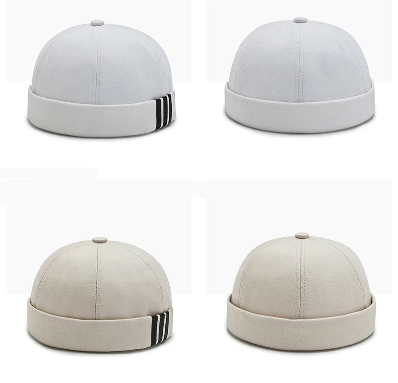 Guppi Hat Female Niche Tide Korean Version Of Japanese Hip-Hop Hat Personality Beanie Round Hat Sailor Landlord Hat Man
