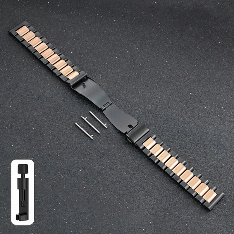 20mm 22mm 18mm 24mm Stainless Steel Strap for Samsung Galaxy Watch 6Classic 6 5 4 5Pro 40mm 44mm 43mm 47mm Gear S3 for Huawei GT