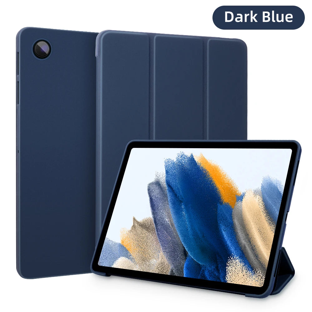 Case for 2021 Samsung Galaxy Tab A8 X205 X200 10.5in PU Tablet Cover Smart Leather Funda wake up from sleep Stand