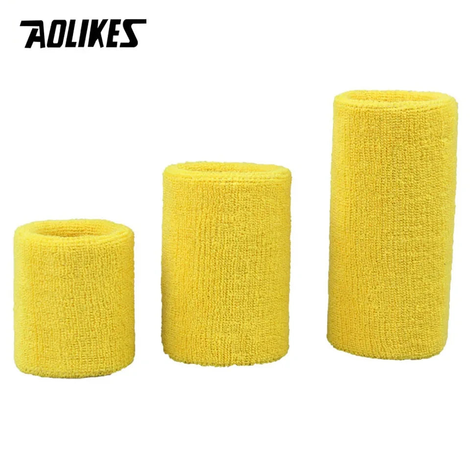 AOLIKES 1PCS Wrist Brace Support Wrap Tennis Wristband Sport Sweatband for Gym Basketball Volleyball Hand Sweat Band Polsband