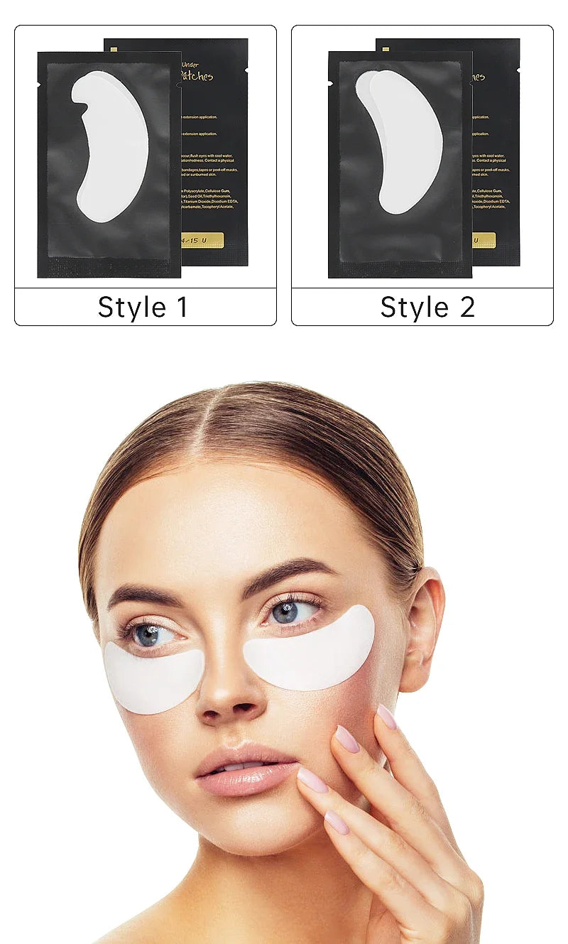 50/100/200Pairs Eye Patches Eyelash Extension Under Eye Pads MakeupLashes Patch Tip Stickers Pads For Eyelash Extension Supplies