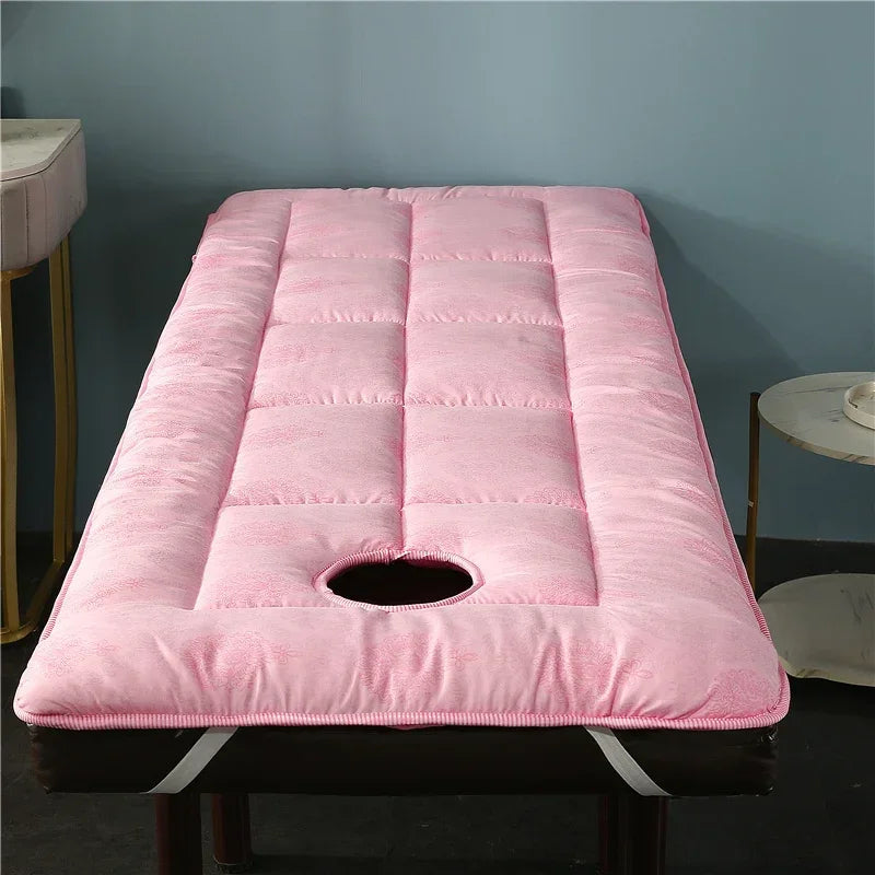 Thickened Beauty Salon Bed Cushion Mattress Anti Slip Beauty Room Bed Mat SPA Treatment Massage Bed Pad With Hole
