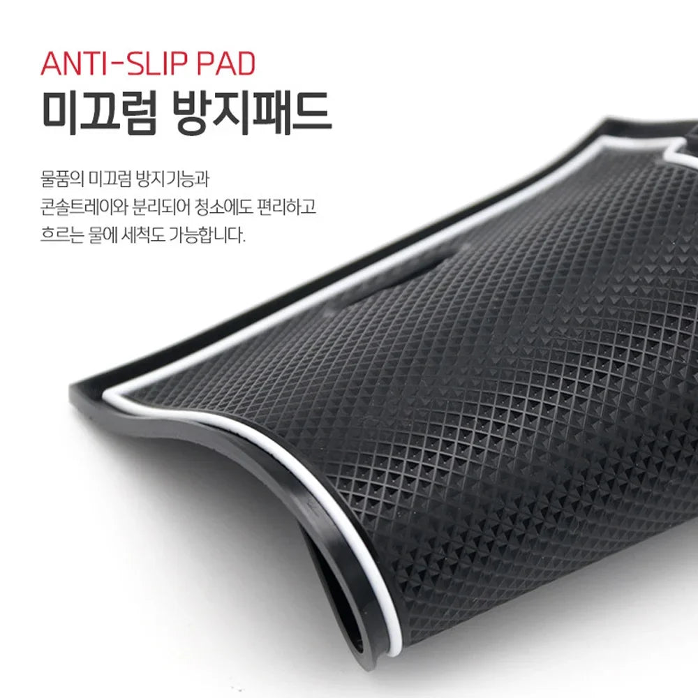 Center Console Armrest Storage Box Organizer Tray Interior Stowing Tidying For Hyundai IONIQ 5 Left Hand Drive