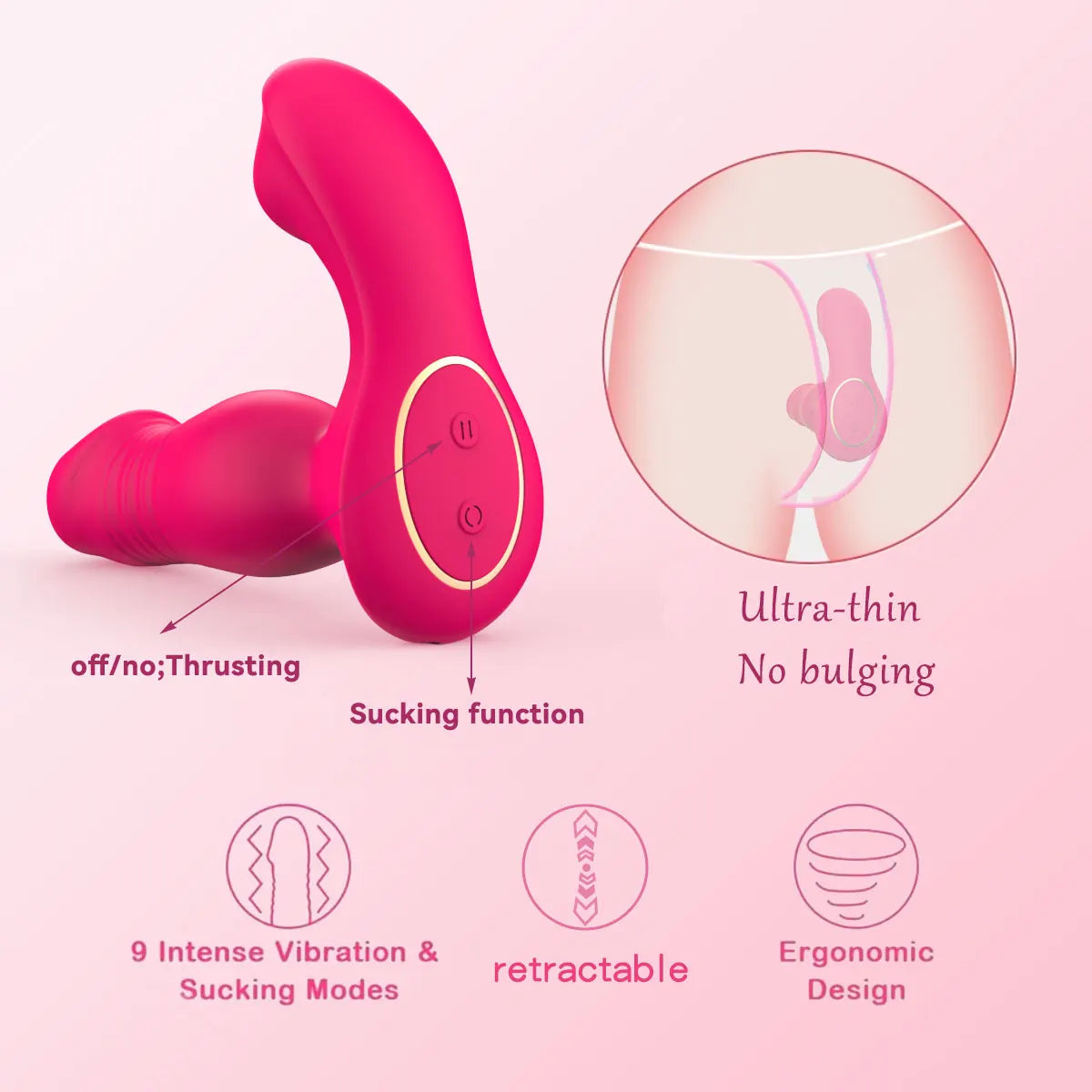 Push Suck Vibrator APP Suck Vibrator for clitoral G-spot stimulation Adult Sex Toys , Ideal for couples who want to flirt