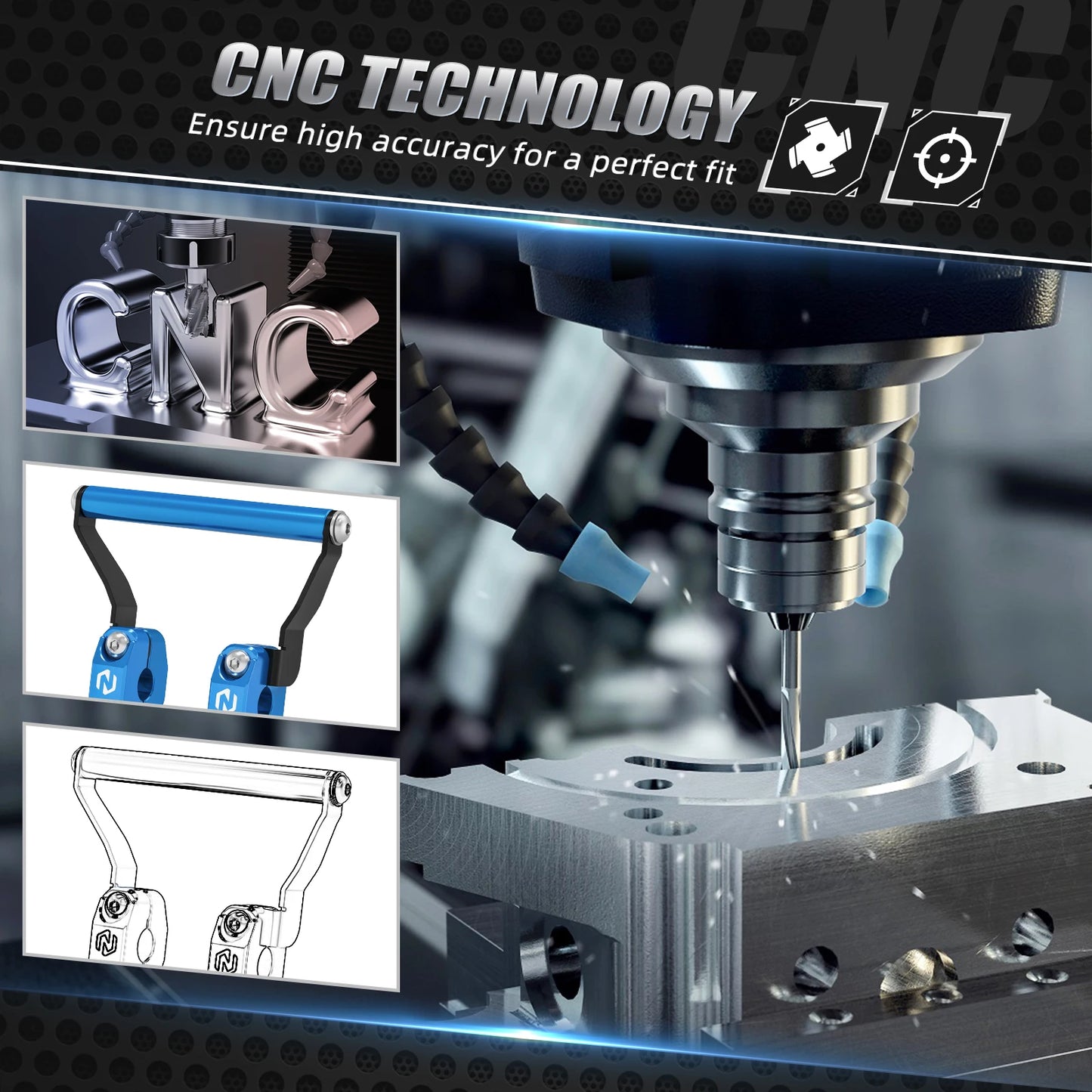 12MM Motorcycle GPS Mount Bracket For Yamaha 2019-2024 2023 Tenere 700 T700 XTZ700 Aprilia Tuareg 660 2022-2024 Tenere 700 Rally