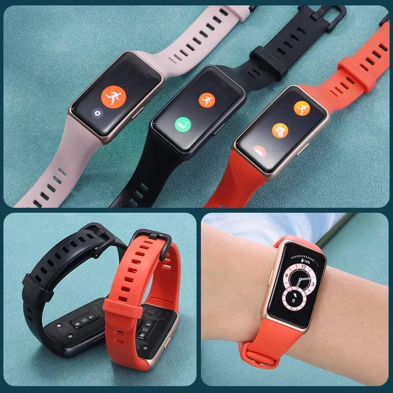 Original Huawei Band 6 Smart Band Blood Oxygen 1.47'' Screen Heart Rate Tracker Sleep Monitoring Smart Sports Bracelet