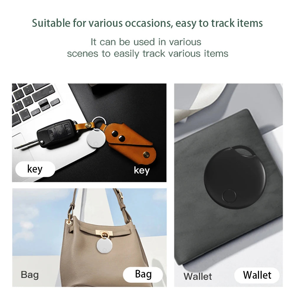 Bluetooth GPS Tracker For Air Tag Replacement Via Apple Find My To Locate Bag Bottle Card Wallet Bike Keys Finder MFI Smart ITag
