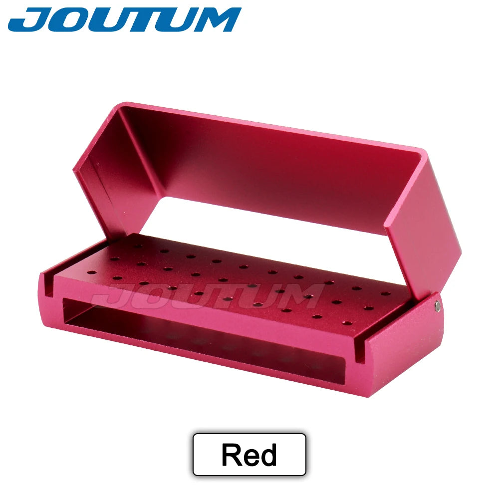 30 Holes Dental Opening Bur Burs Holder Block Disinfection Box Autoclave FG1.6mm