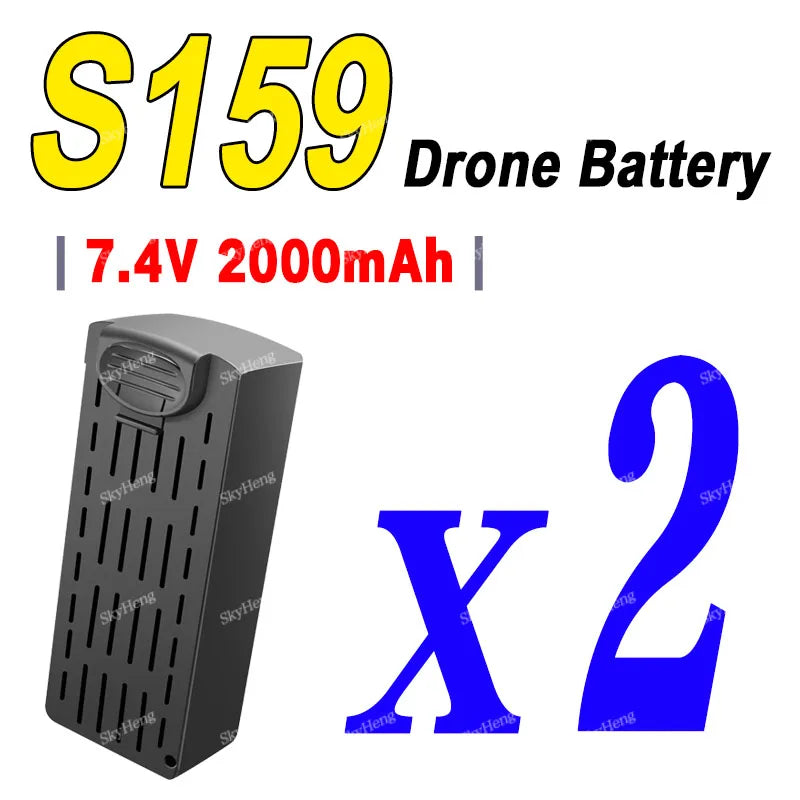 Original S159 8K 5G GPS Drone Battery 7.4V 2200mAh Battery For S159 Aerial Spare Battery Accessories Parts