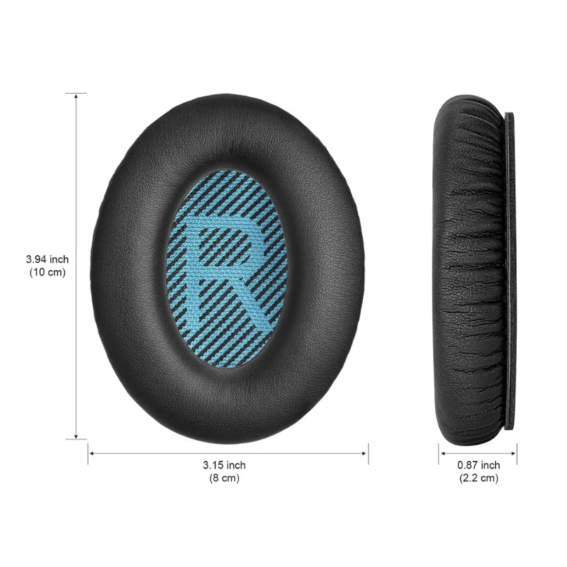 Protein Leather Earpads Cushions for Bose Headphones, Replacement Ear Pads for Bose QuietComfort 15 QC15 QC25 QC2 QC35/Ae2 Ae2i