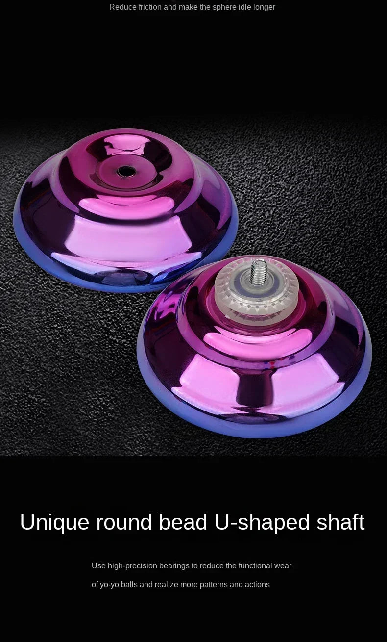 Professional Aluminum Metal Yoyo for Kids and Beginners. Metal Yo YOS for Kids and Adults with Yo Yo Accessories