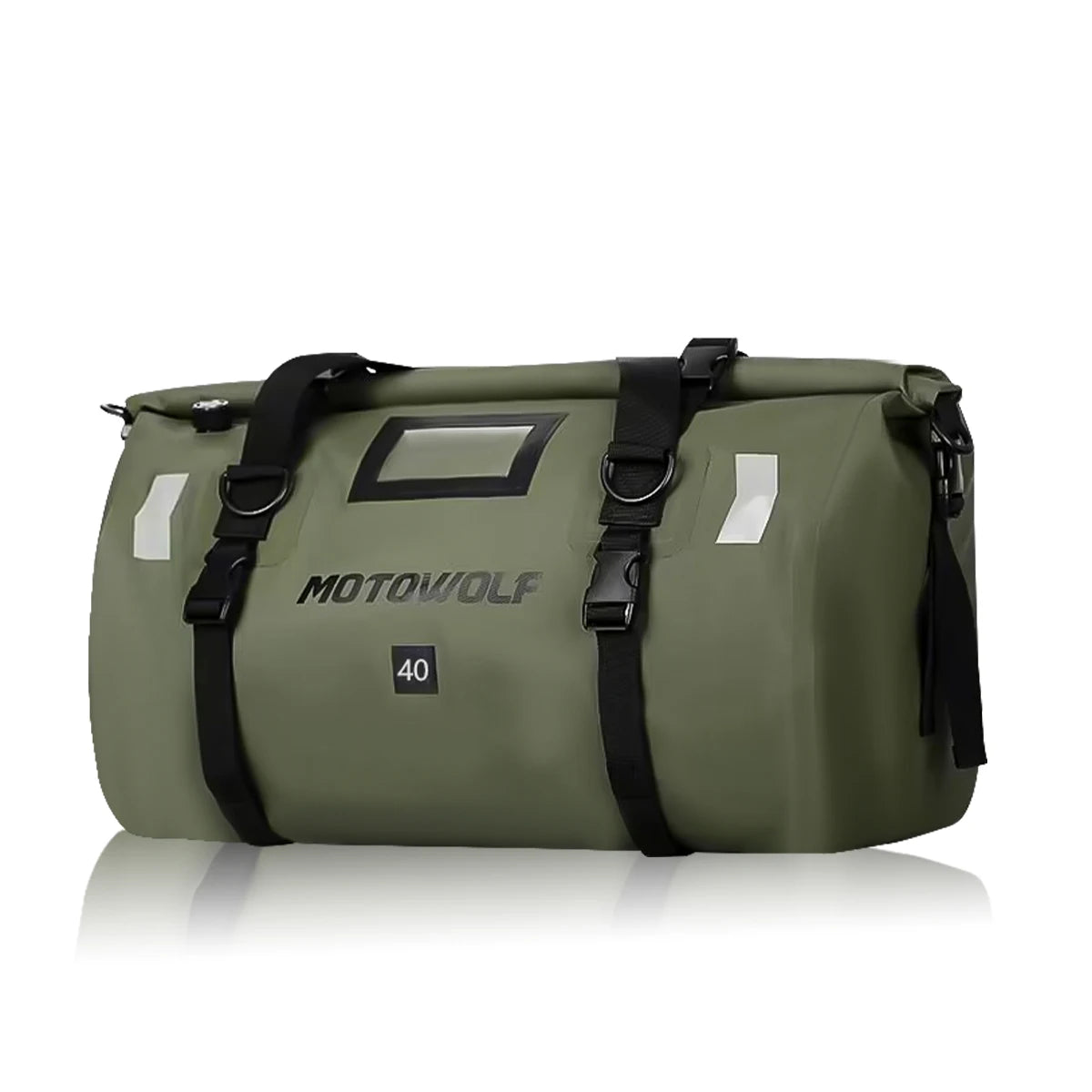 Motorcycle Dry Bag Waterproof Reflective Tail Duffle Bag Skiing Travel Hiking Camping Boating Riding Fishing Outdoor Luggage