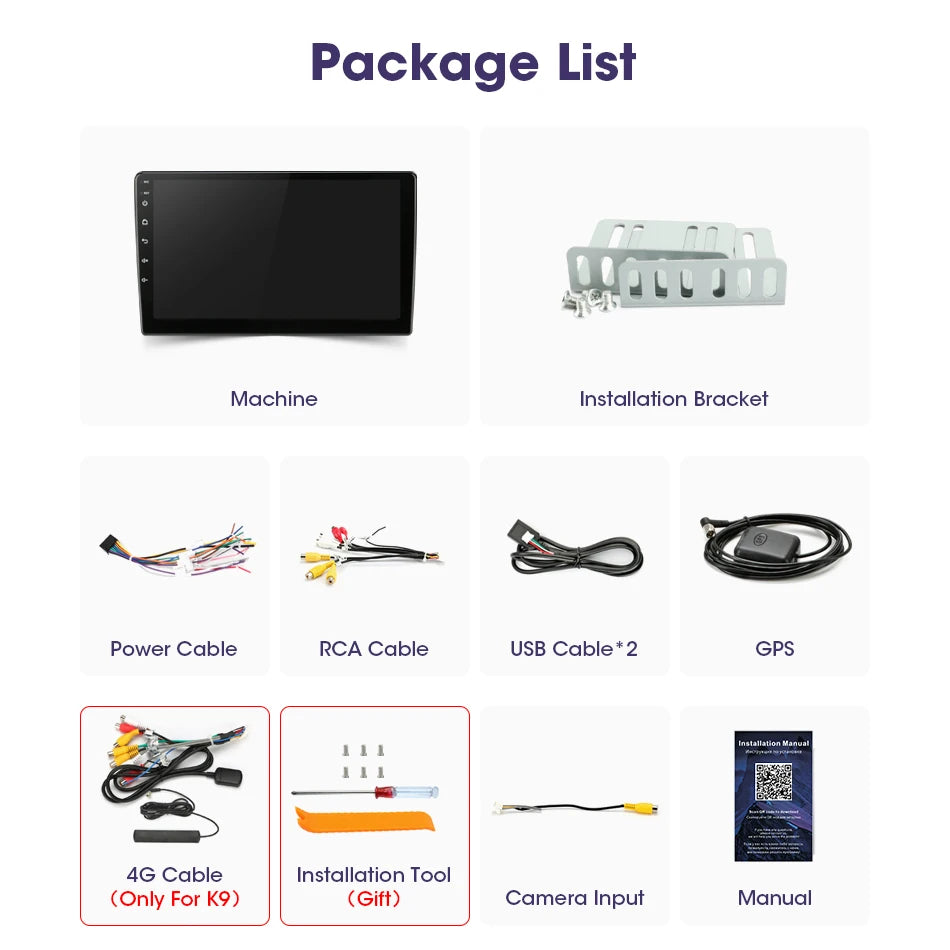 Android 12 Universal Car Radio for Nissan Kia Honda Toyota VW Multimedia Video Player 2Din Carplay GPS Navigaion 9/10" Head Unit