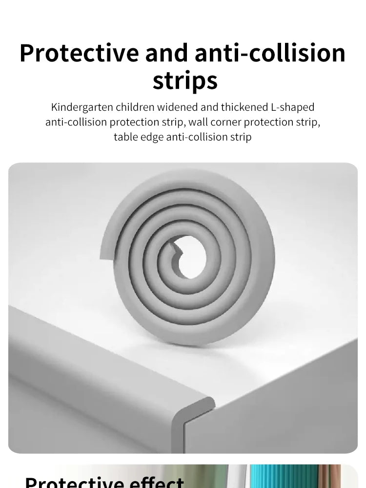 Safety Table Edge Protection Bar Table Angle Protection Collision Buffer Foam Bumper Free Tape Baby Anti-collision Strip