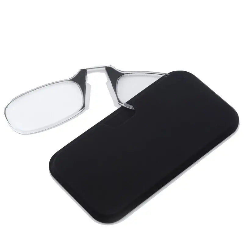 3pcs Clip Nose Mini Reading Glasses for men Optical Glasses With Box Wallet Prescription Eyeglasses 1.0-3.0