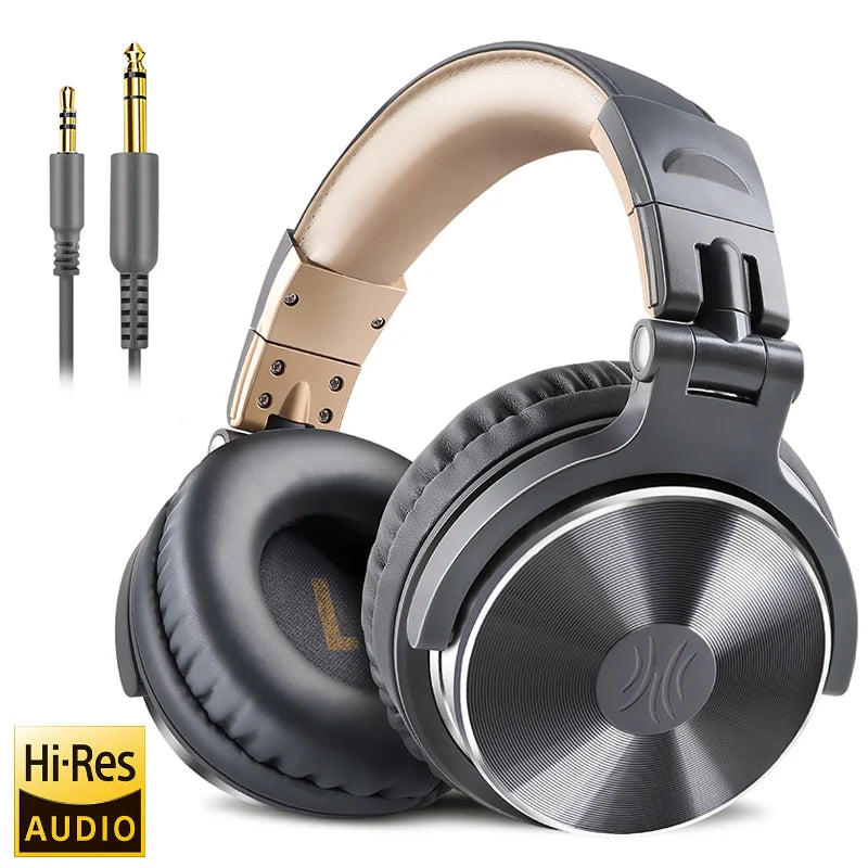 Oneodio Pro 10 Over Ear Headphones Hifi Studio DJ Headphone Wired Monitor Music Headset Earphone With Mic For Phone Computer PC