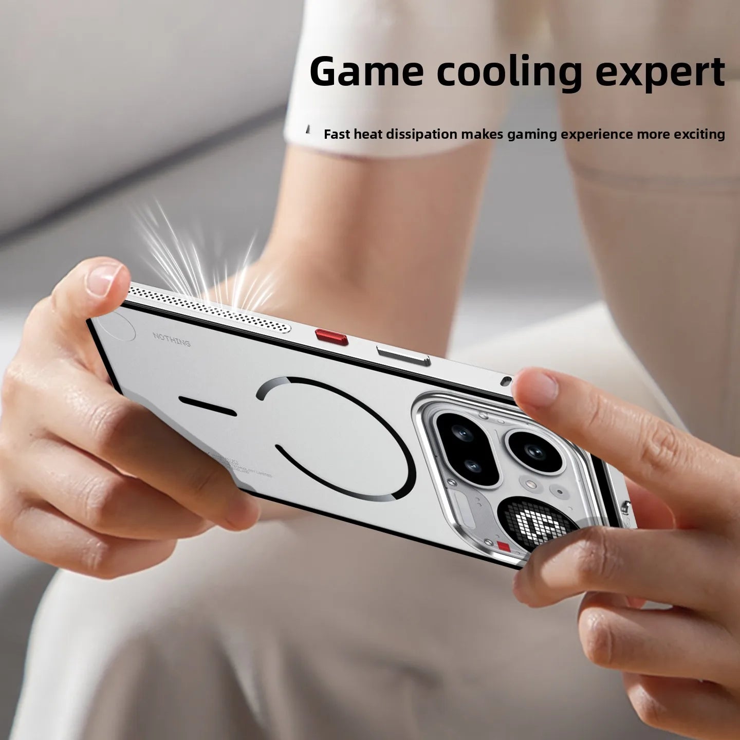 Magnetic Case For Nothing Phone 4A Pro Matte Texture Acrylic Cover Skin-friendly feel for Nothing Phone (4a) Shockproof Funda